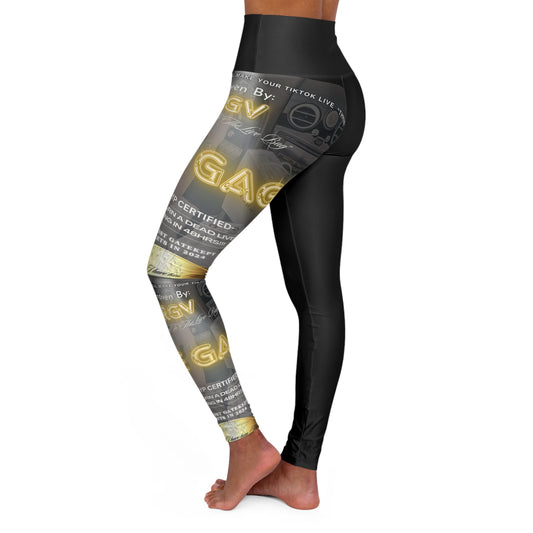 High Waisted Yoga Leggings (AOP)